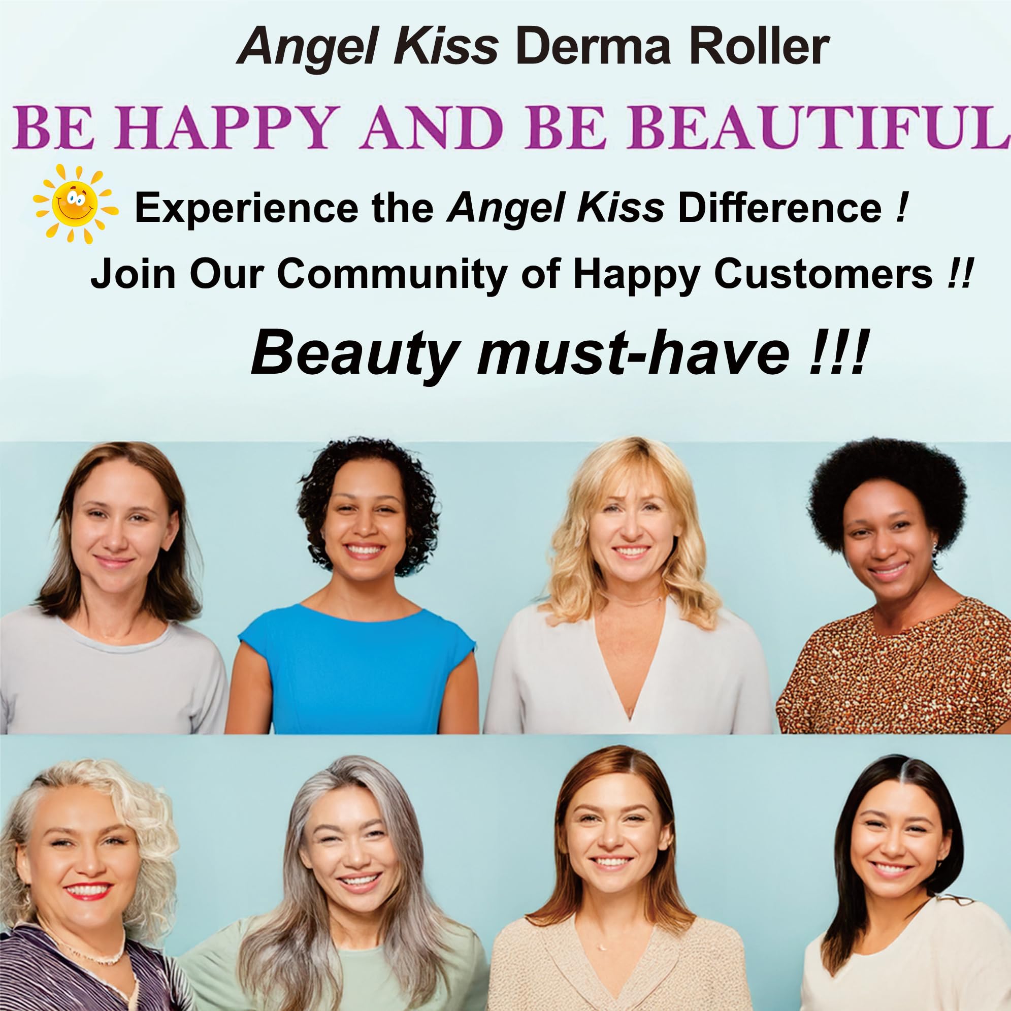 Angel Kiss derma roller sterilization-cap emphasizes hygiene between uses.