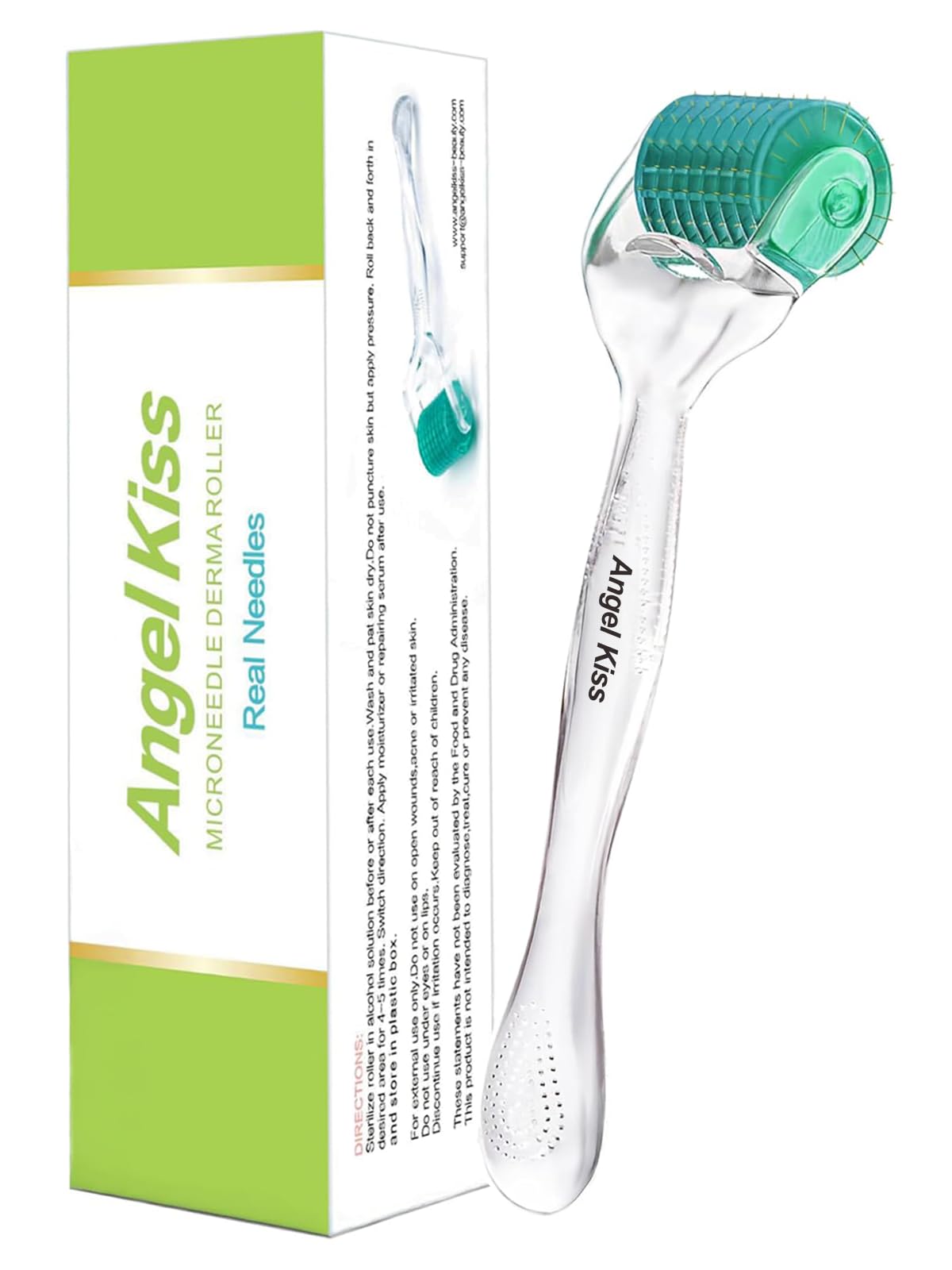 Angel Kiss Derma Roller storage case keeps your device organized for travel and safe storage.