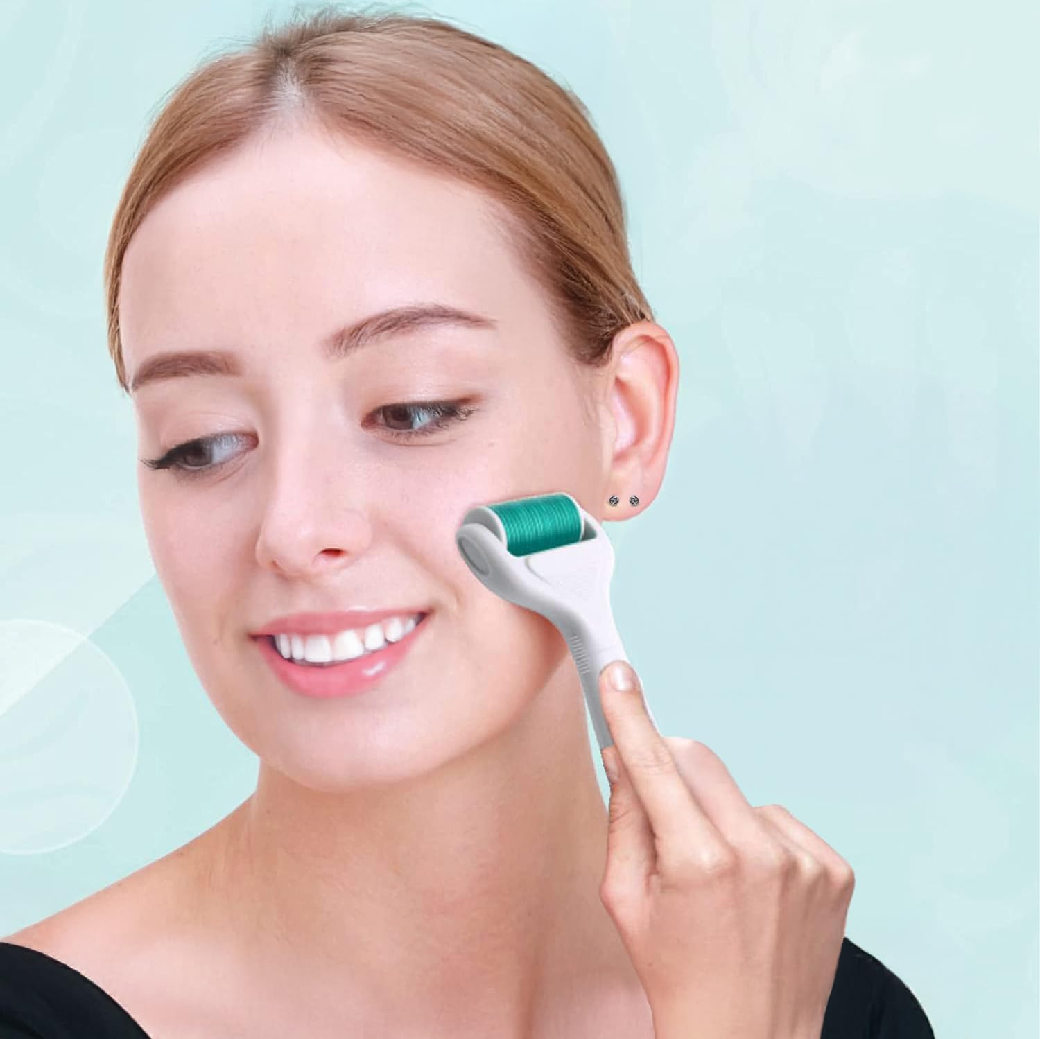 Angel Kiss micro-needling roller set with three heads for versatile use