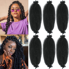 Angels Beauty Spring Afro Twist 20-inch pack setup for a voluminous everyday look.