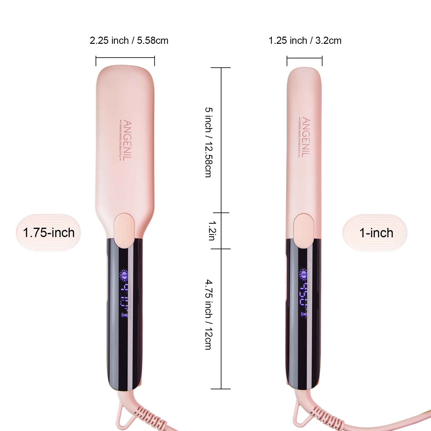 ANGENIL Pro Titanium Flat Iron auto shut-off enhances storage safety