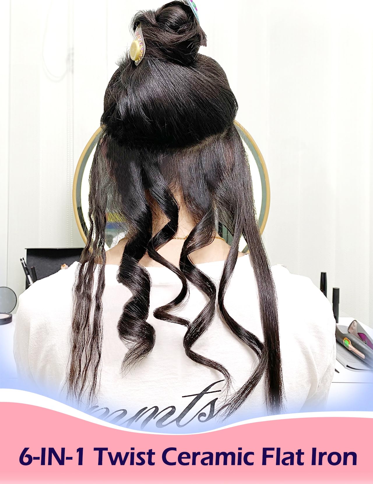 ANGENIL Pro Twist Flat Iron dual voltage for international travel and versatile use.