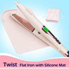 ANGENIL Pro Twist Flat Iron temperature control section for precise styling across heat levels.