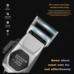 AngFan hardened HRC68 steel blades resist corrosion for daily sanitizing.