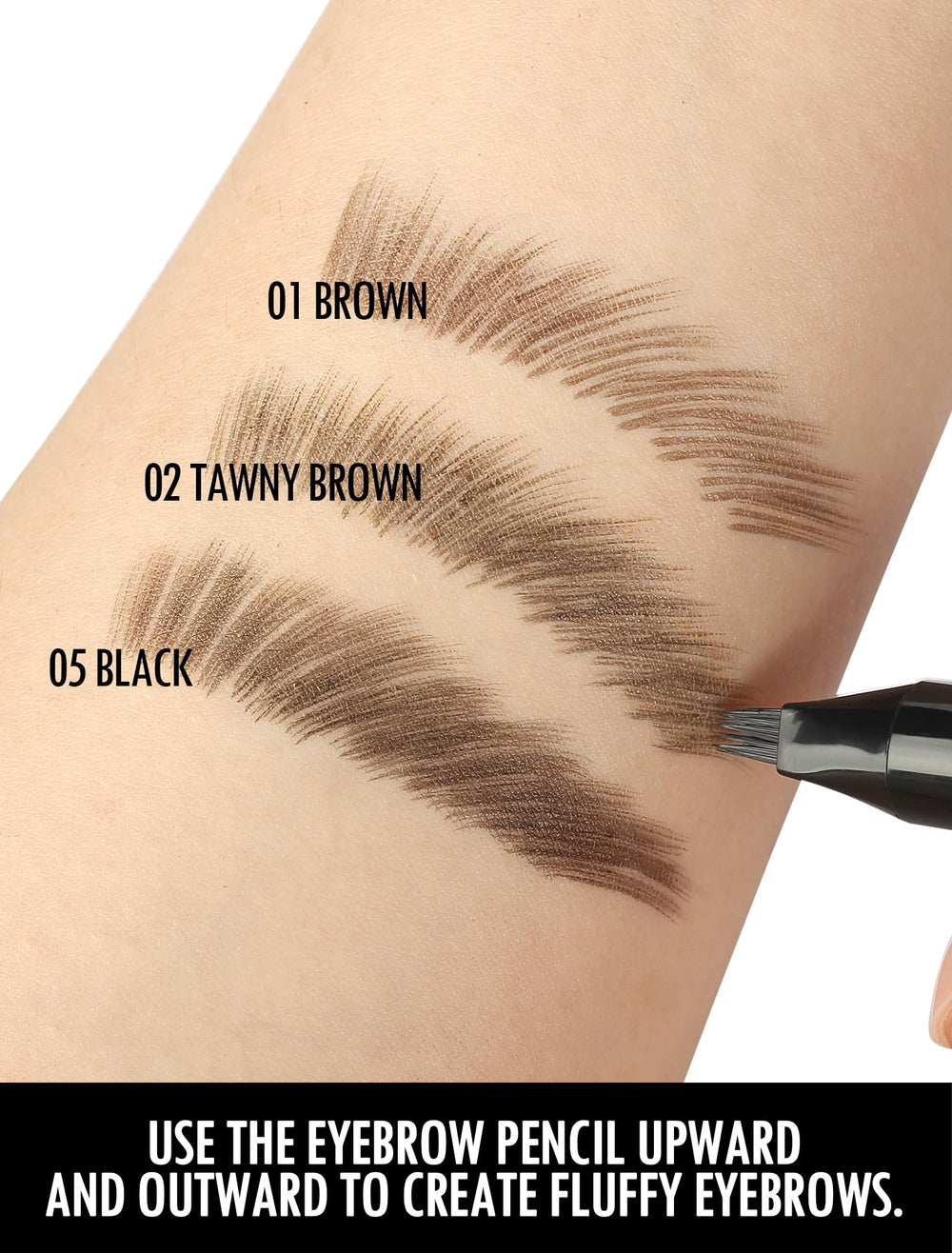 Anglicolor Eyebrow Pen demonstrates waterproof formula for long wear.