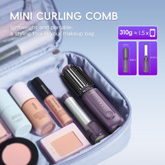ANI·DIO cordless curling iron brush quick 30-second heat-up for fast touch-ups