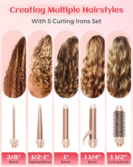 ANIEKIN 1.25-inch curling wand for clamp styling and precise curl creation