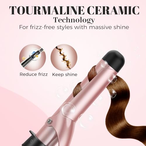ANIEKIN 1-5-inch curling brush closeup demonstrates smooth glide and volume.
