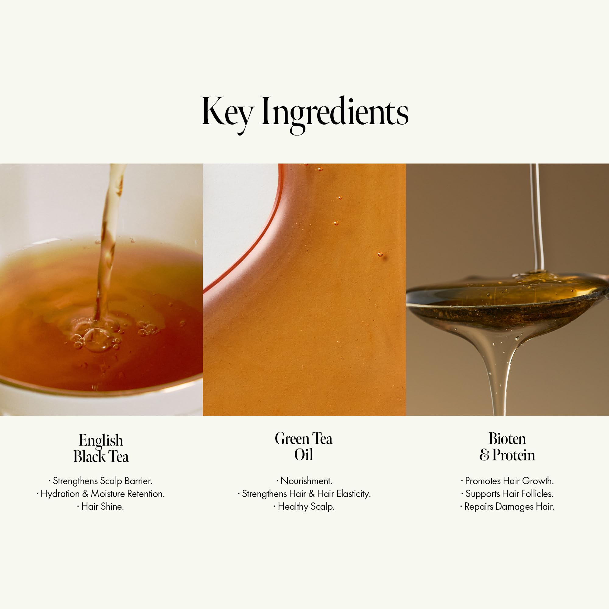 ANILLO Hair Essence being massaged into damp hair for fast absorption and non-greasy feel.