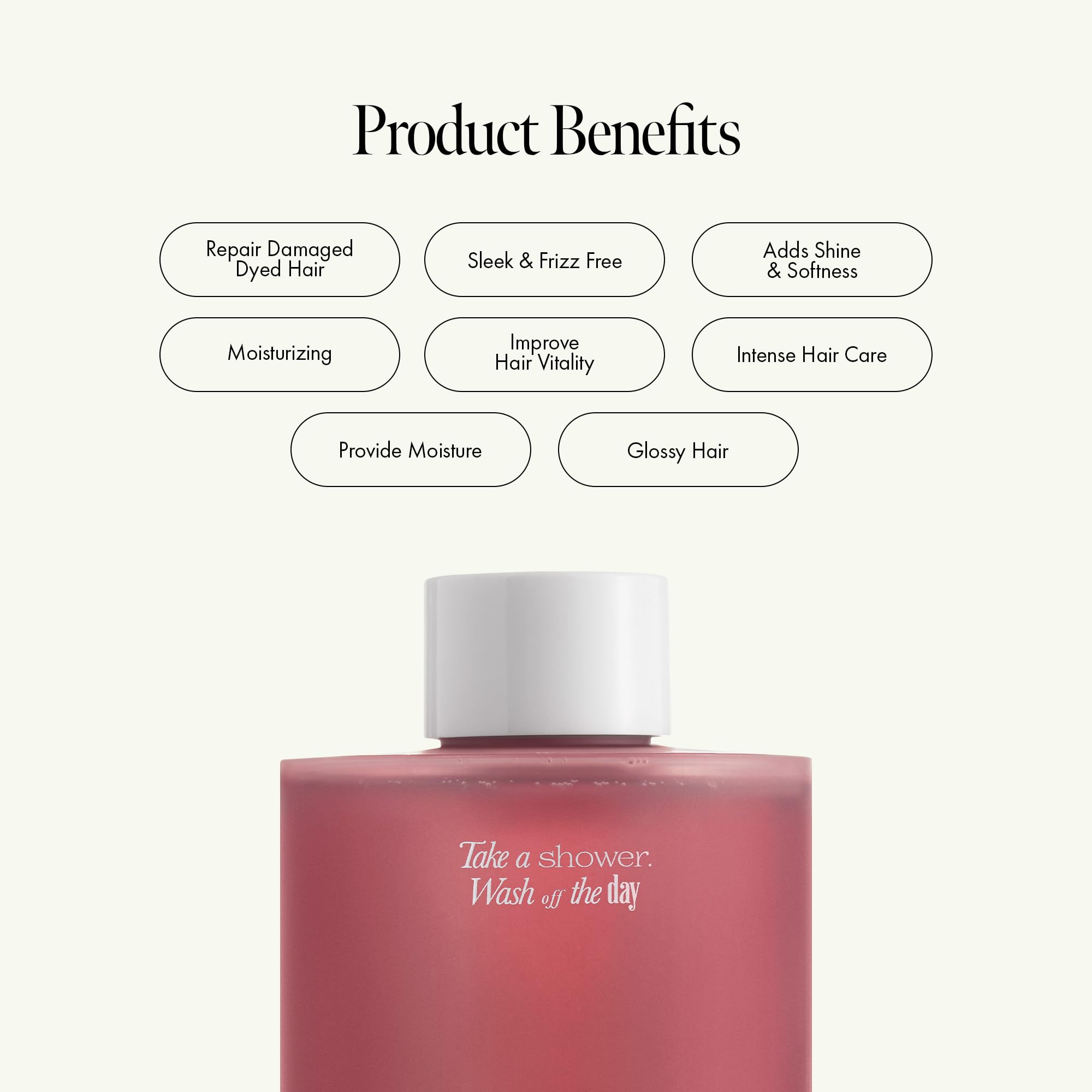 Scented with floral musk notes, leaving hair with a refreshing fragrance.