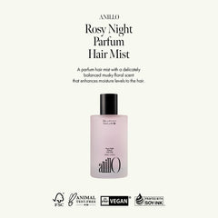 ANILLO Rosy Night mist dispense shows easy daily use and even scent distribution.