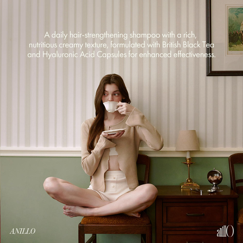 ANILLO vegan-cruelty-free-silicone-free-paraben-free badge communicates safe, gentle formulation.