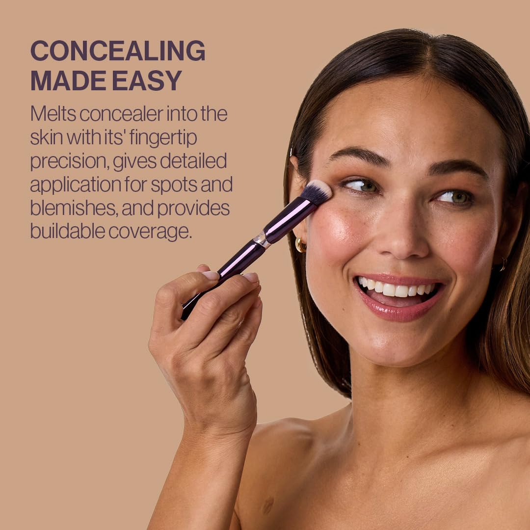 ANISA BEAUTY angled concealer brush angled design for precise blending.