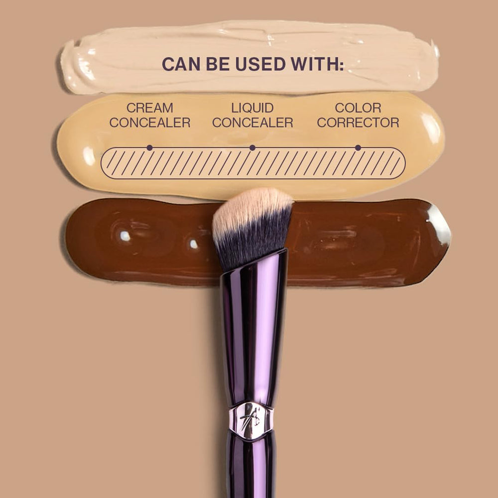 ANISA BEAUTY angled concealer brush under-eye use for targeted coverage.