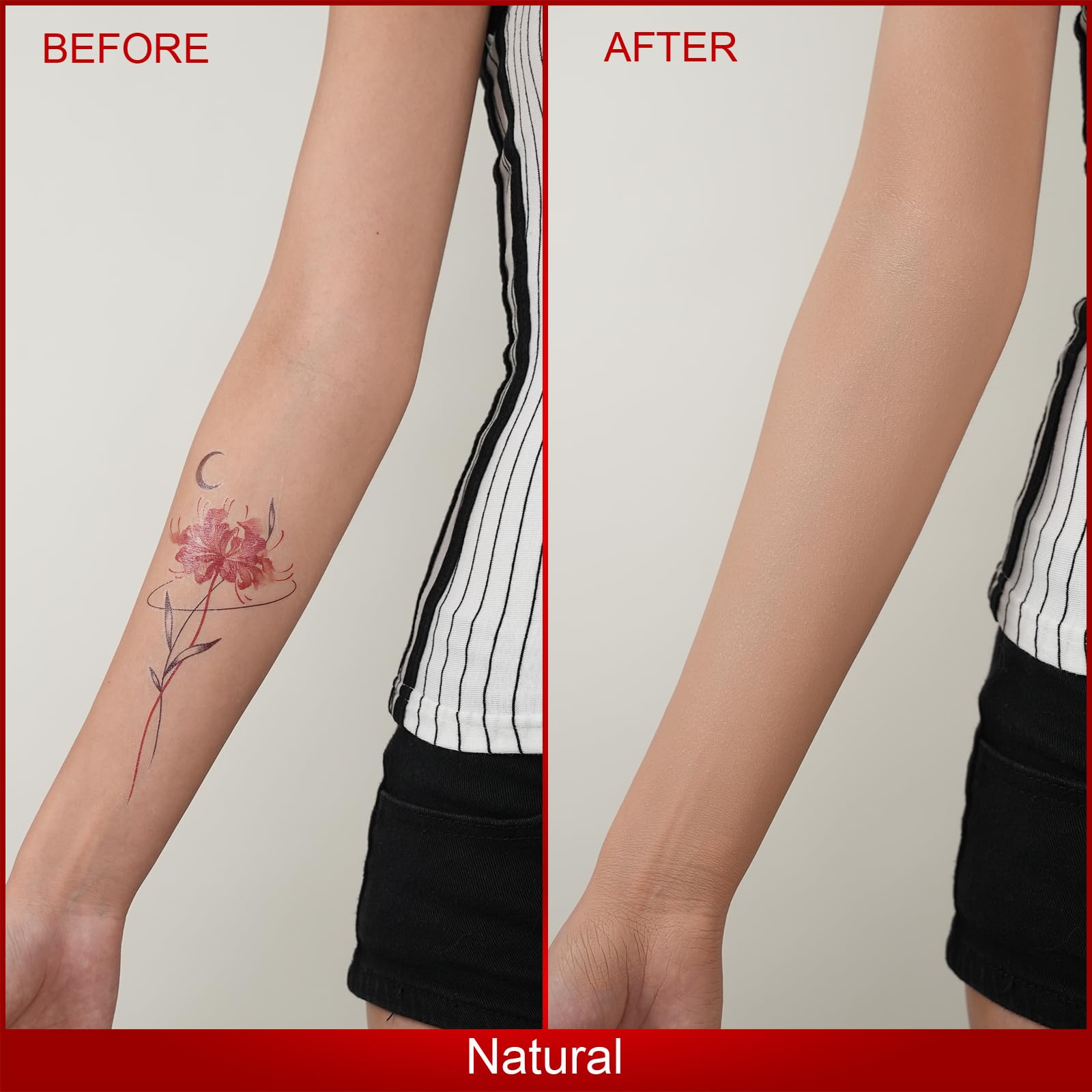ANJOROUSA blending brush demonstrates easy, even application for seamless coverage.