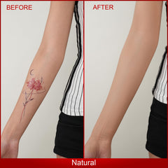 ANJOROUSA blending brush demonstrates easy, even application for seamless coverage.