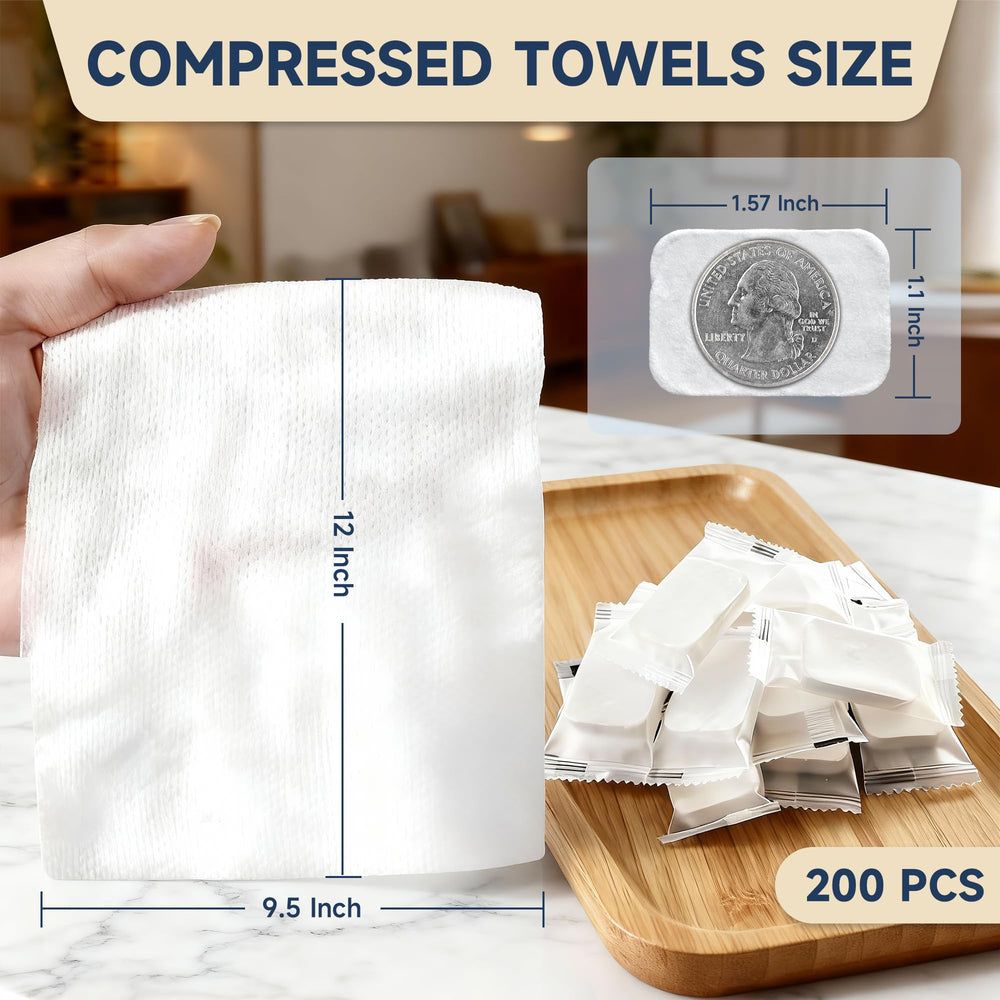 ANKEXIN coin-sized towels before use, ultra-compact for bags and kits.