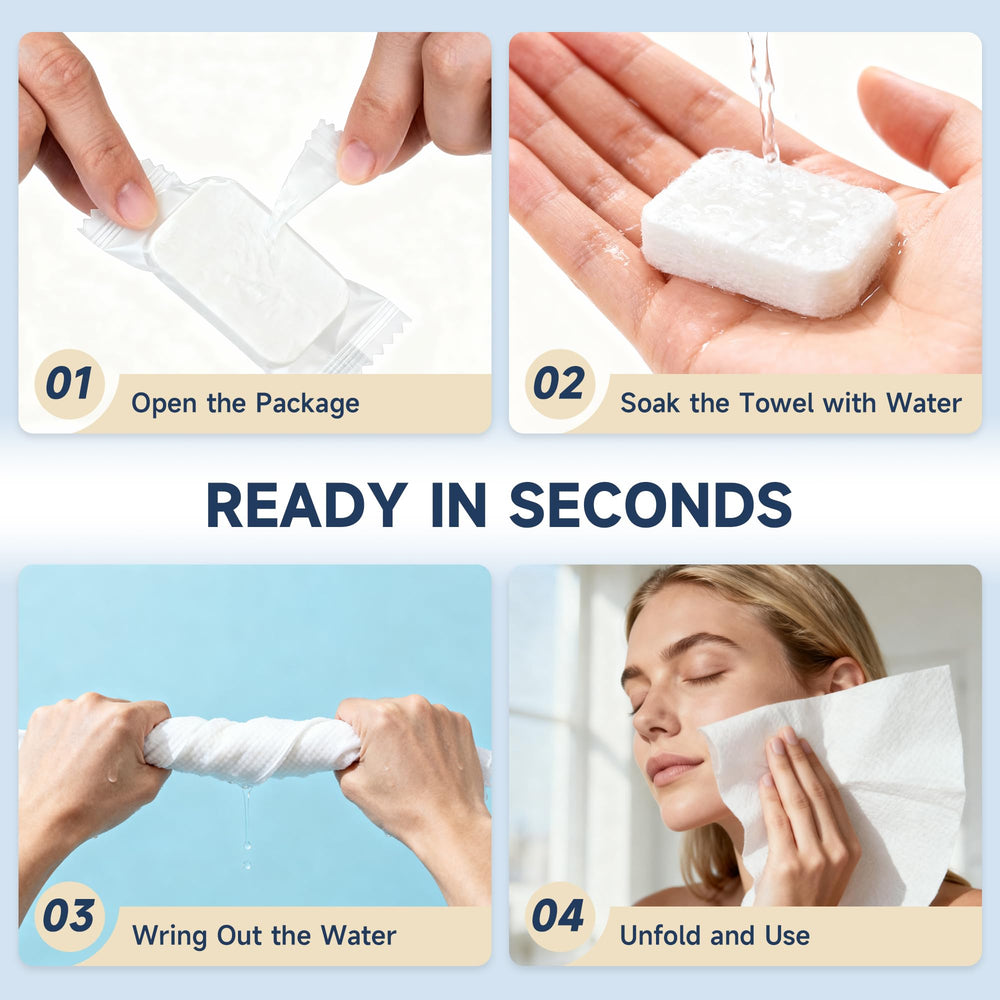 ANKEXIN disposable hygienic towels in travel kit for no-wash convenience.
