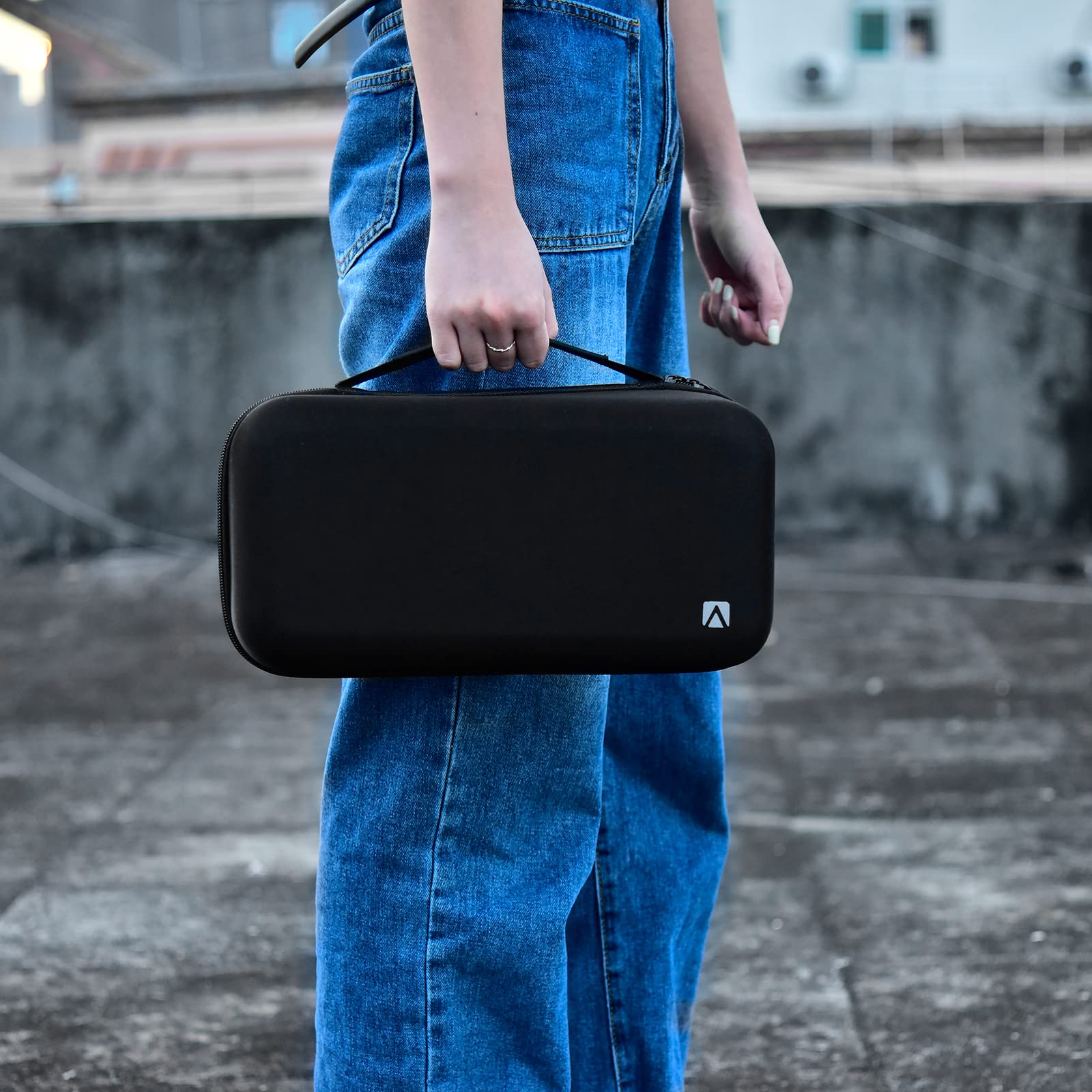 ANKHOH box-only black gift-ready case for Dyson Supersonic and accessories.