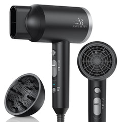 ANNE BETTY ionic hair dryer 1800W motor quick-drying for busy mornings