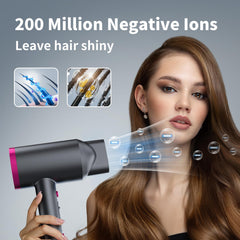 ANNE BETTY Ionic Dryer cool shot and settings for customized drying
