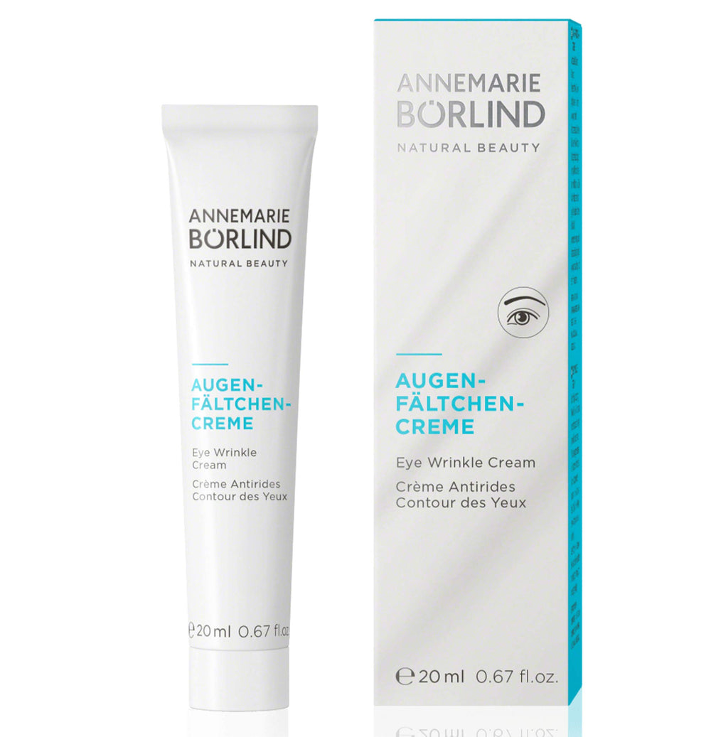 ANNEMARIE BÖRLIND Eye Wrinkle Cream jar close-up shows rich, fast-absorbing formula.