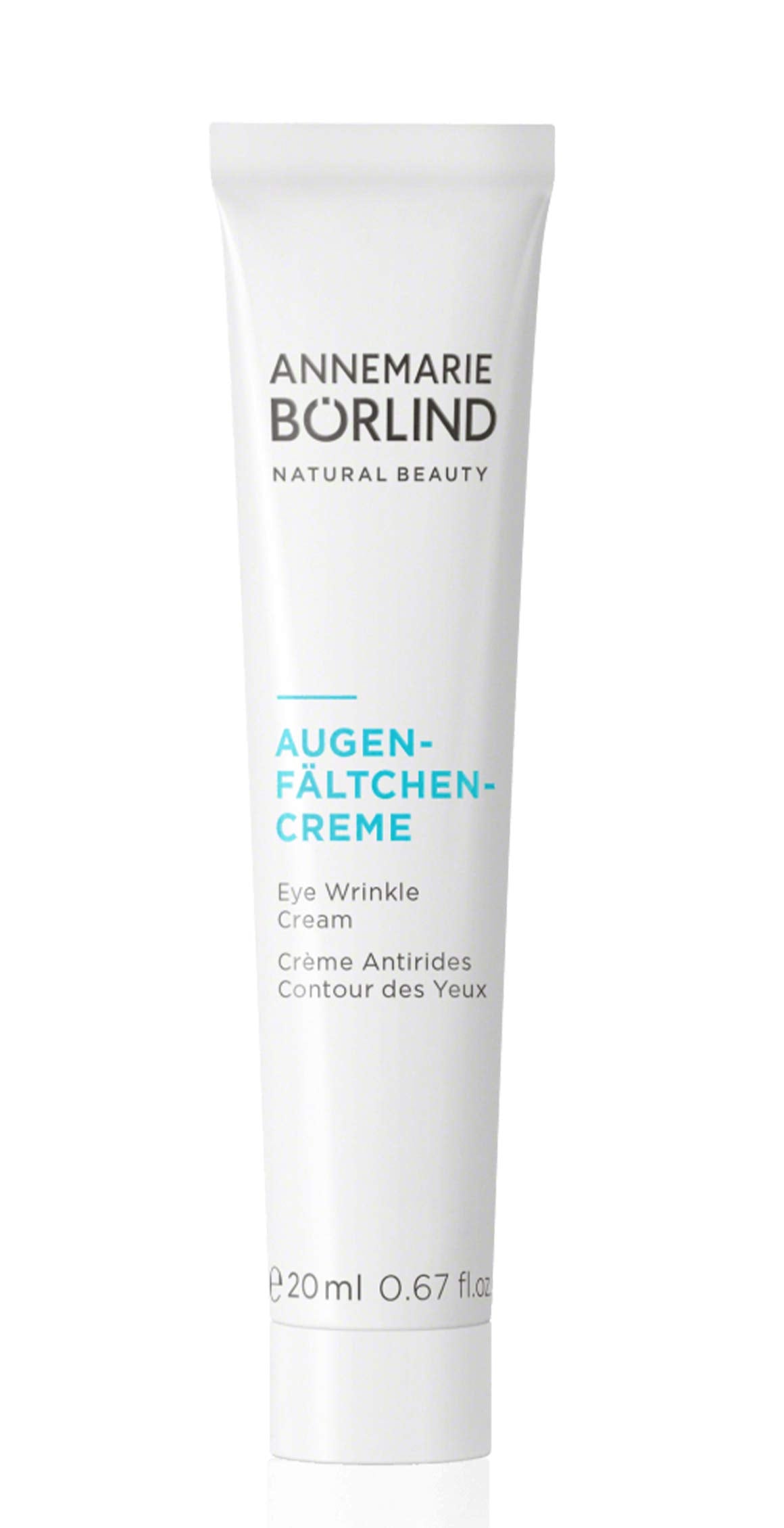 ANNEMARIE BÖRLIND Eye Wrinkle Cream packaging close-up for eco-conscious skincare.