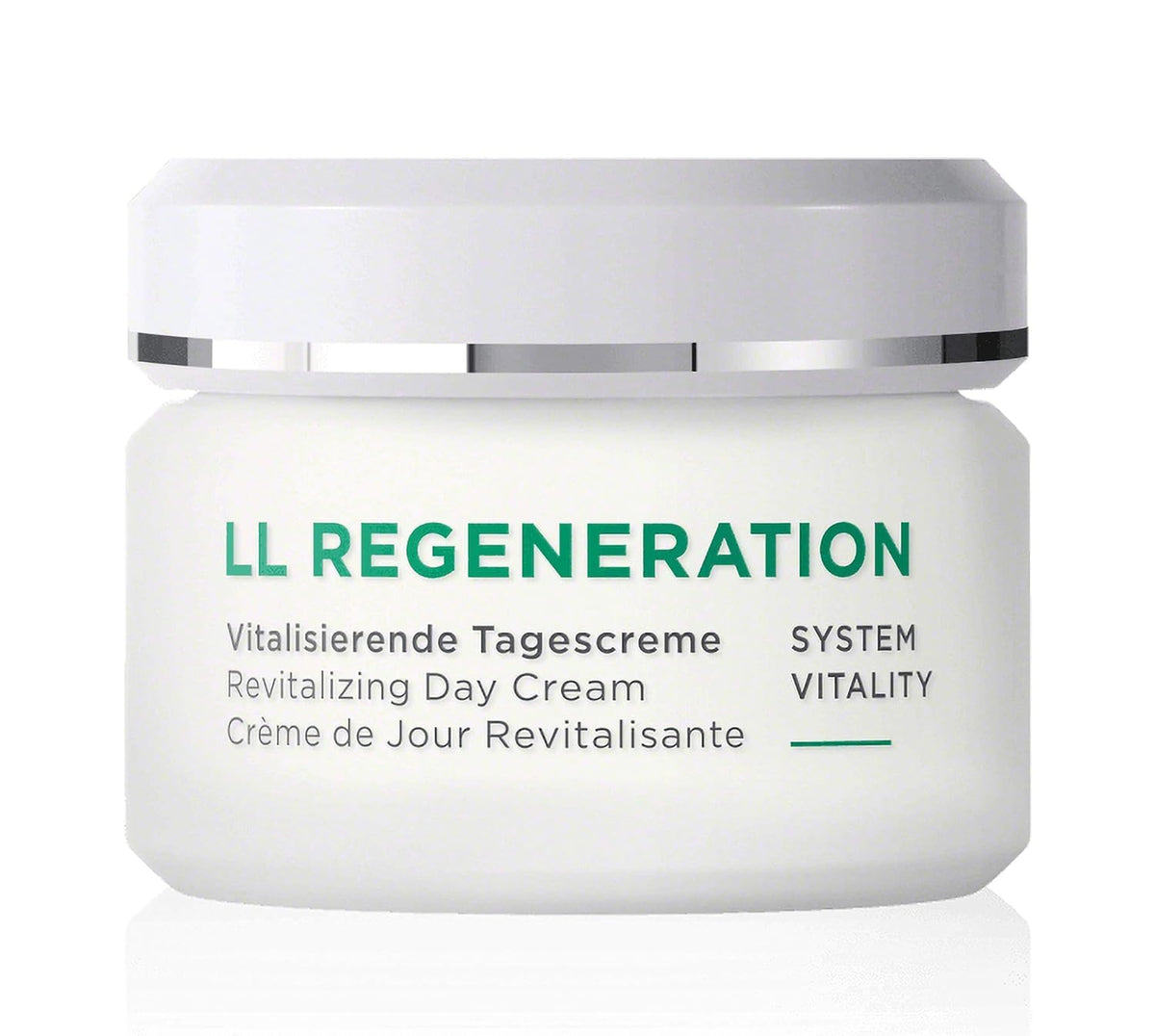 ANNEMARIE BÖRLIND LL REGENERATION day cream tube closeup for daily hydration.
