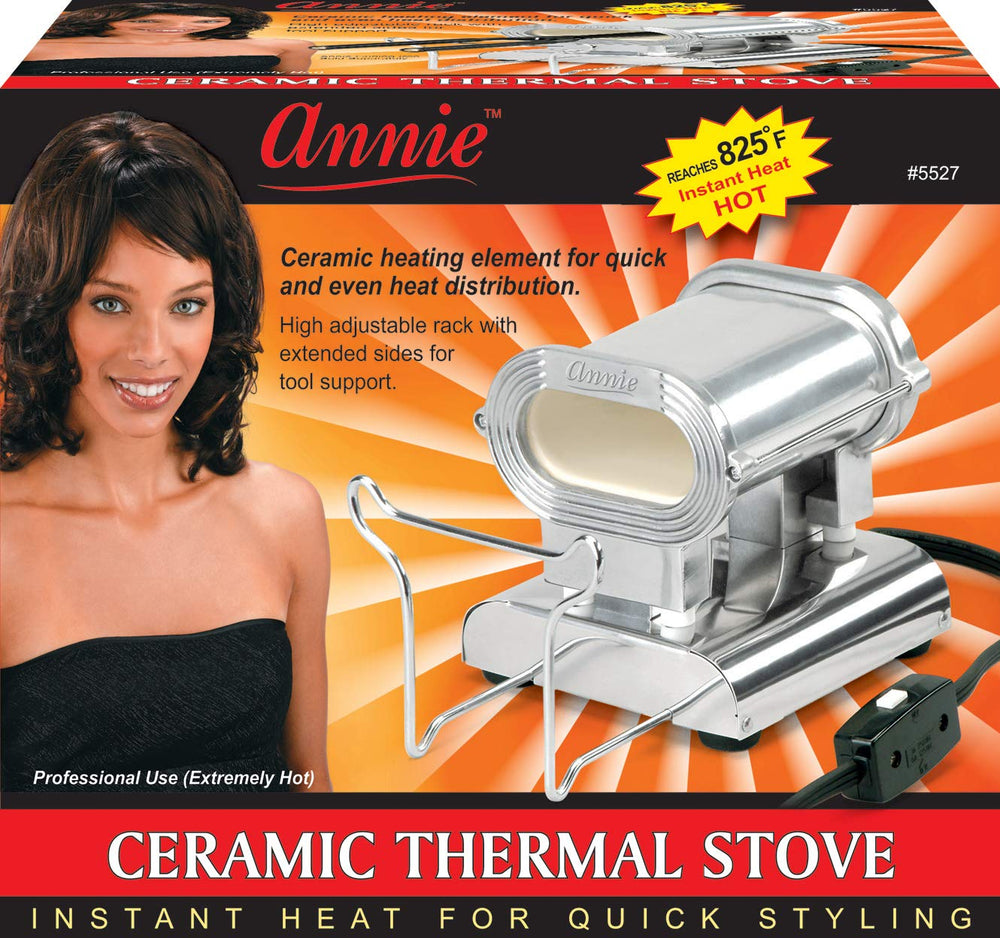 Annie Ceramic Thermal Stove Small back panel enhances tool confinement for organized workstations.