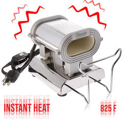 Annie Ceramic Thermal Stove Small heating element delivers instant heat for fast styling sessions.