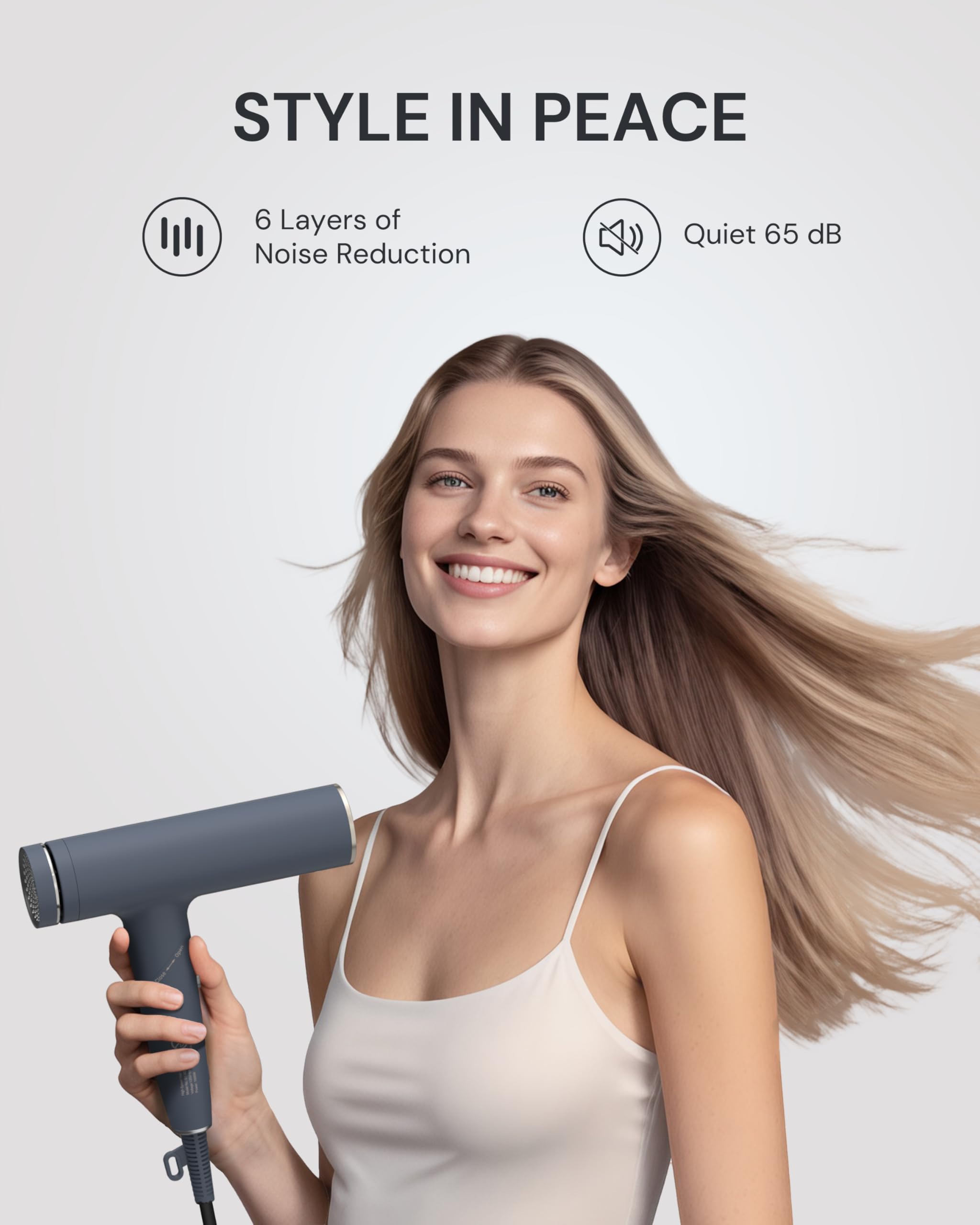 ANNLARY foldable travel dryer portable design for on-the-go grooming.
