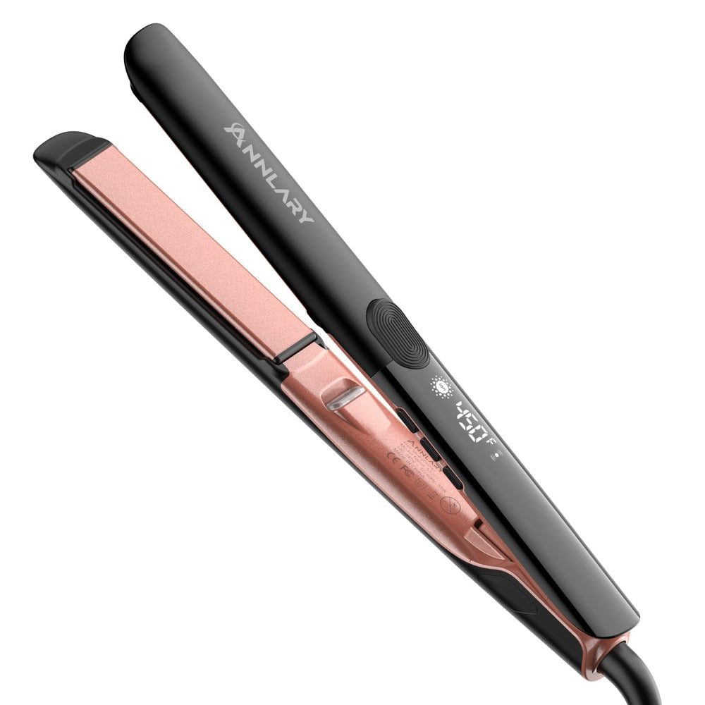 ANNLARY hair-straightener-1inch-plate: smooth, frizz-free styling with precision heat.
