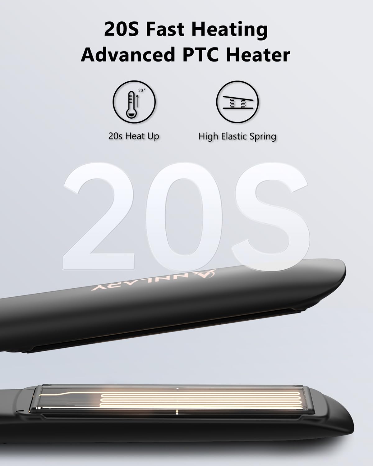 ANNLARY fast heating feature saves time during morning routine.