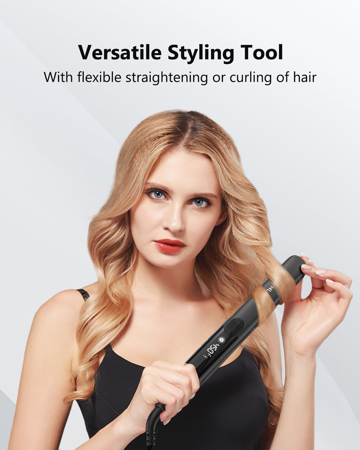 ANNLARY heat-resistant silicone pad protects hands during styling.