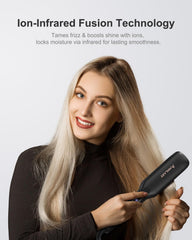 ANNLARY infrared heat enhances moisture retention for radiant styling.
