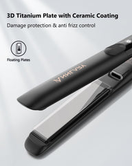 ANNLARY LED display with eight heat settings for precise styling.