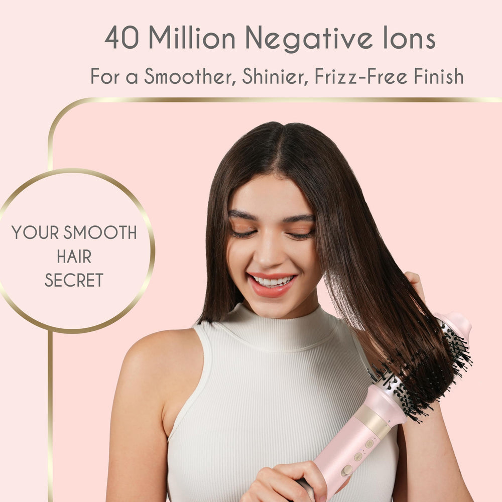ANNLARY paddle brush helps detangle and smooth for sleek blowouts.