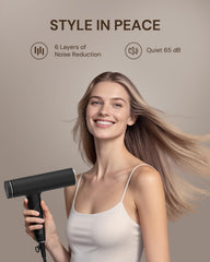 ANNLARY Plasma Ion Hair Dryer folded design for compact travel