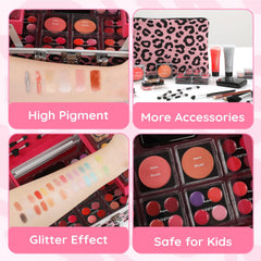 Anpro Leopord eyeshadow palette shows 28 colors for versatile day-to-night looks