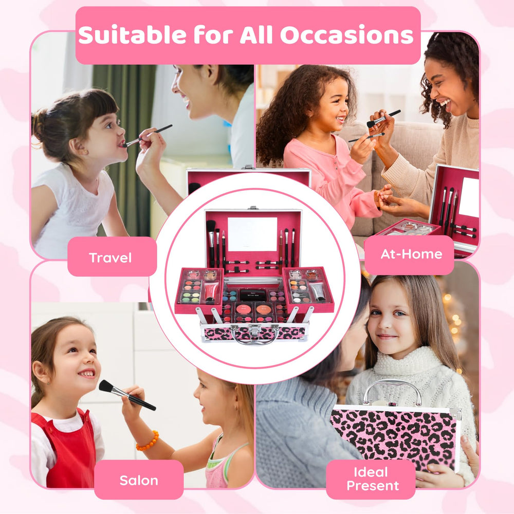 Anpro Leopord pink glitter gel for festive accents and sparkly highlights