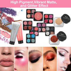 Anpro makeup brush set enables precise blending for polished, professional-looking results.