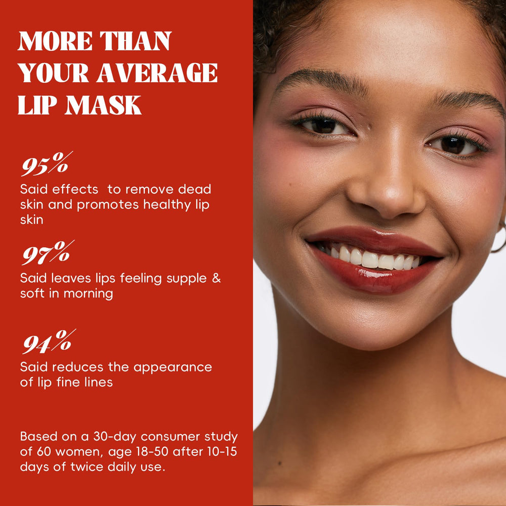 ANRCOLLECT lip mask night application demonstrates overnight hydration.