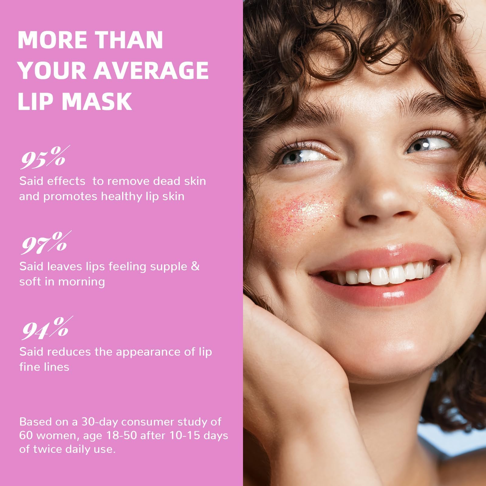 ANRCOLLECT lip mask Strawberry for overnight moisture and plump-looking lips