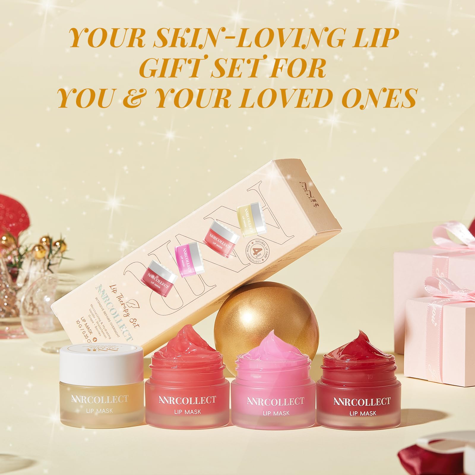 ANRCOLLECT lip mask-watermelon-sleep-jar nourishes lips at night.