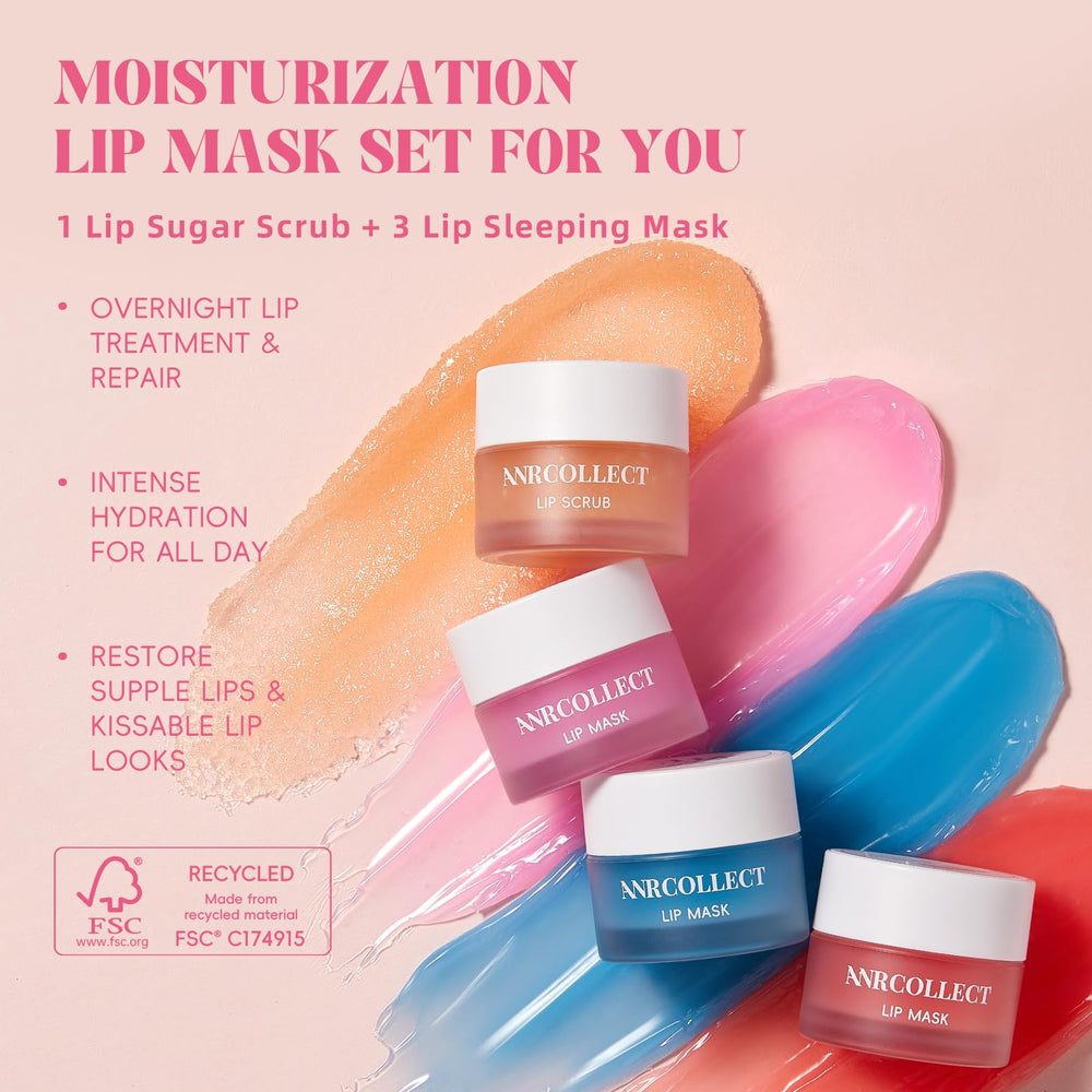 ANRCOLLECT lip mask application before bed for overnight nourishment.