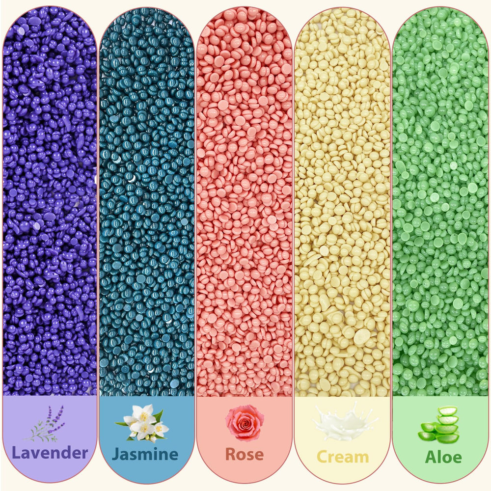 ANREACHO wax beads hypoallergenic formula gentle on sensitive skin during bikini waxing