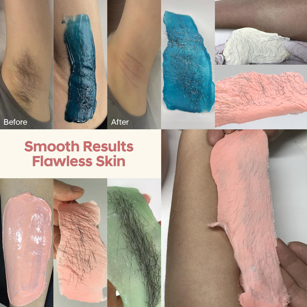 ANREACHO wax beads versatile for legs, arms, face and bikini areas