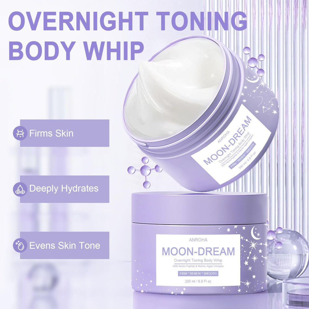 Anroha Moon Dream Overnight Toning Whip in hand demonstrates nightly application.