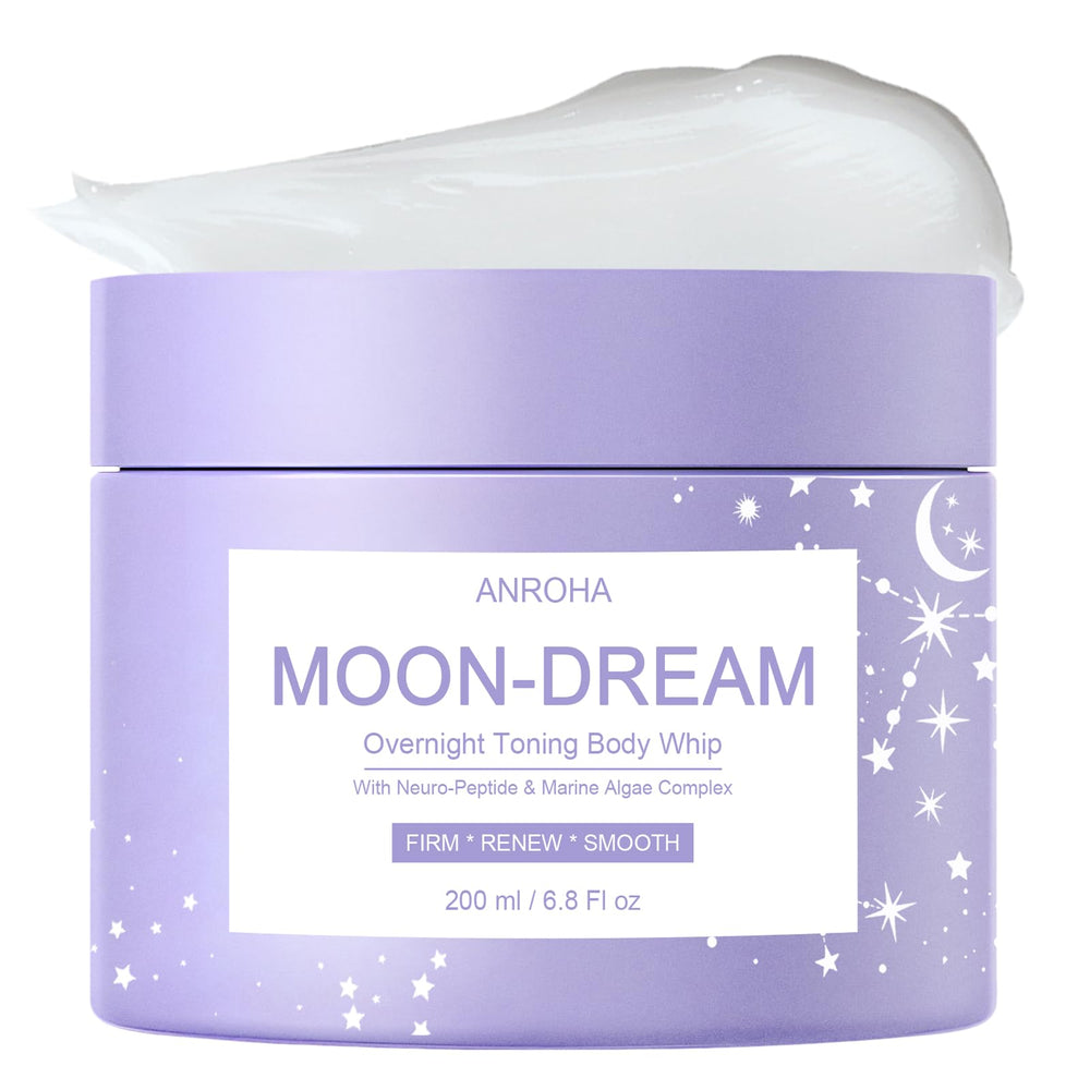 Anroha Moon Dream Overnight Toning Whip texture looks silky and spa-like.