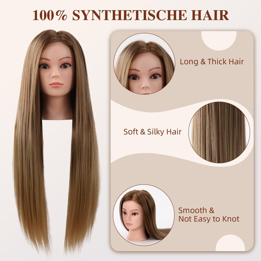 Anstar blonde gradient closeup highlights realistic texture for precision work